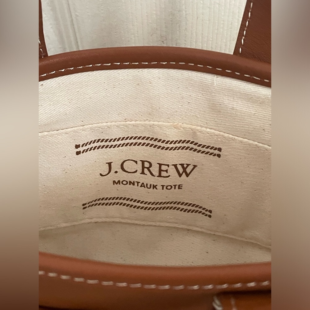 J.Crew Mini Montauk tote in leather - Picture 4 of 13